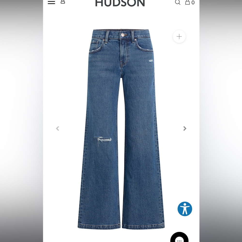 Hudson Jeans Rylee Low-Rise Radical Loose Jean Women's Size 25 - Picture 2 of 16
